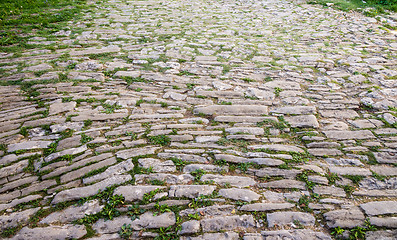 Image showing cobblestone pavement in the old town