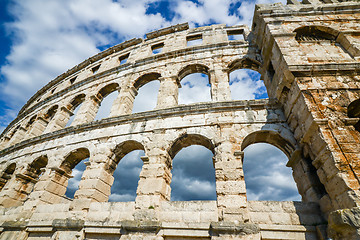 Image showing Ancient amphitheater in Pula Croatia