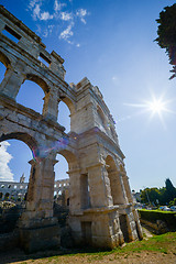 Image showing Ancient amphitheater in Pula Croatia