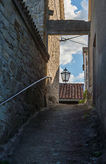 Image showing stone buildings in the old town