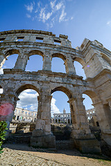 Image showing Ancient amphitheater in Pula Croatia