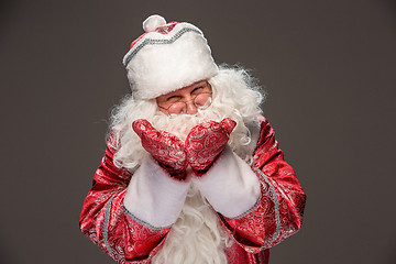 Image showing happy Santa Claus looking at camera