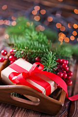 Image showing presents and christmas decoration