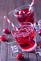 Image showing cherry drink