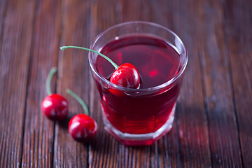 Image showing cherry drink