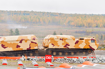 Image showing Tracked carrier DT-30P1 in action. Russia