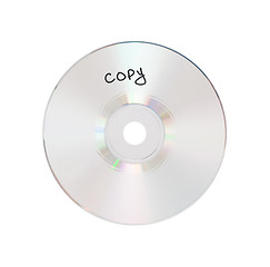 Image showing CD or DVD isolated