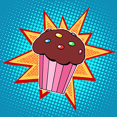 Image showing Muffin cake sweet food