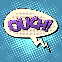 Image showing ouch comic bubble text