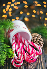 Image showing candy canes