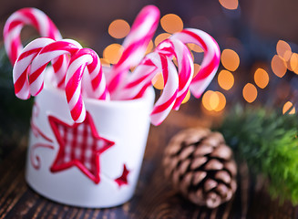 Image showing candy canes