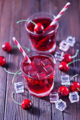 Image showing cherry drink