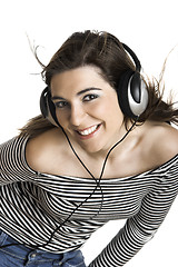 Image showing Listening music