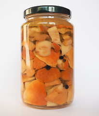 Image showing Porcini mushroom jar