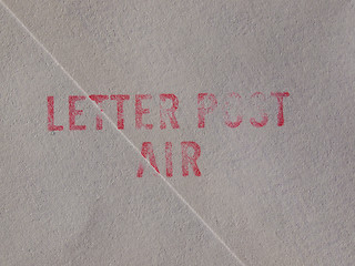 Image showing Letter post air