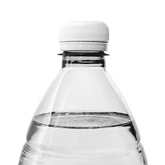 Image showing Black and white Bottle of water