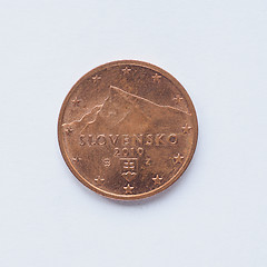 Image showing Slovak 2 cent coin