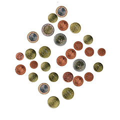 Image showing Euro coins collage