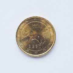 Image showing Estonian 10 cent coin