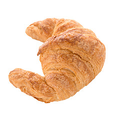 Image showing Fresh croissant on white