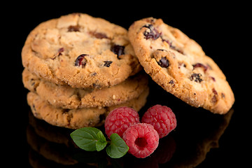 Image showing Dried fruits chip cookies 