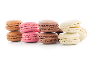 Image showing Colorful French Macarons