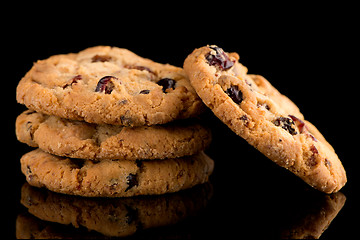 Image showing Dried fruits chip cookies 