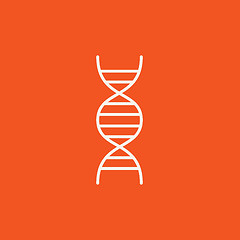 Image showing DNA line icon.