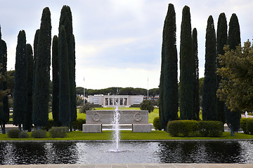 Image showing NETTUNO, Italia - April 06: Entrance of the American Military Ce