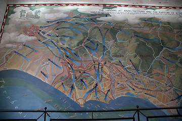 Image showing NETTUNO - April 06: details of Strategic War Map of the American