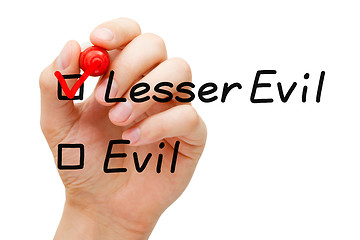 Image showing Lesser Evil Concept