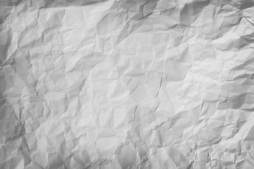 Image showing Crumpled piece of gray paper background