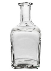 Image showing Beautiful glass bottle with curved edges
