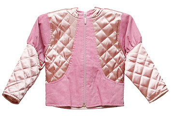 Image showing Pink feminine childs short jacket