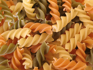 Image showing Colorful pasta