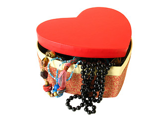 Image showing Red heart box