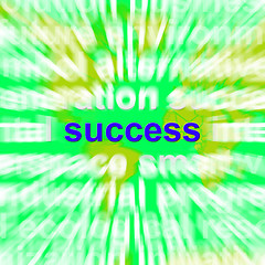 Image showing Success Word Cloud Shows Succeed Winning Triumph And Victories