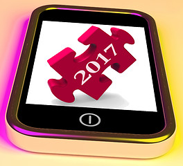 Image showing 2017 On Smartphone Show Forecasting New Year