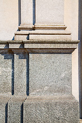 Image showing abstract old column in the   marble brick