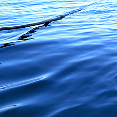 Image showing thailand in water  kho tao bay abstract rope