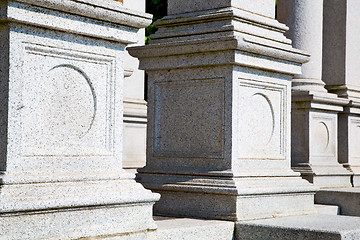 Image showing  old column in the  country  of europe italy 