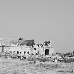 Image showing archeology  pamukkale    old construction 