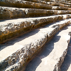 Image showing in turkey europe aspendos the old theatre abstract texture of st