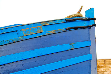 Image showing boat   in africa morocco  old harbor wood  pier