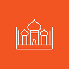 Image showing Mosque line icon.