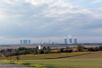 Image showing Cooling towers at the nuclear power plant