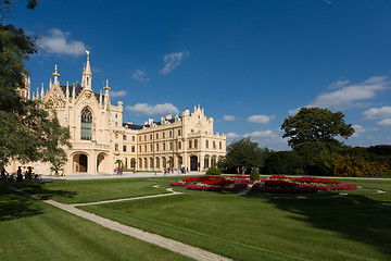 Image showing Lednice Castle in South Moravia in the Czech Republic