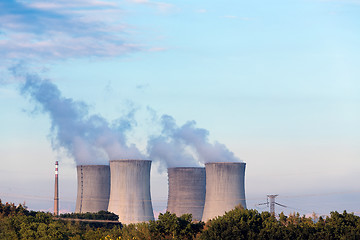 Image showing Cooling towers at the nuclear power plant