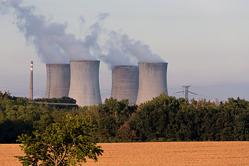 Image showing Cooling towers at the nuclear power plant