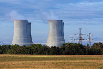 Image showing Cooling towers at the nuclear power plant